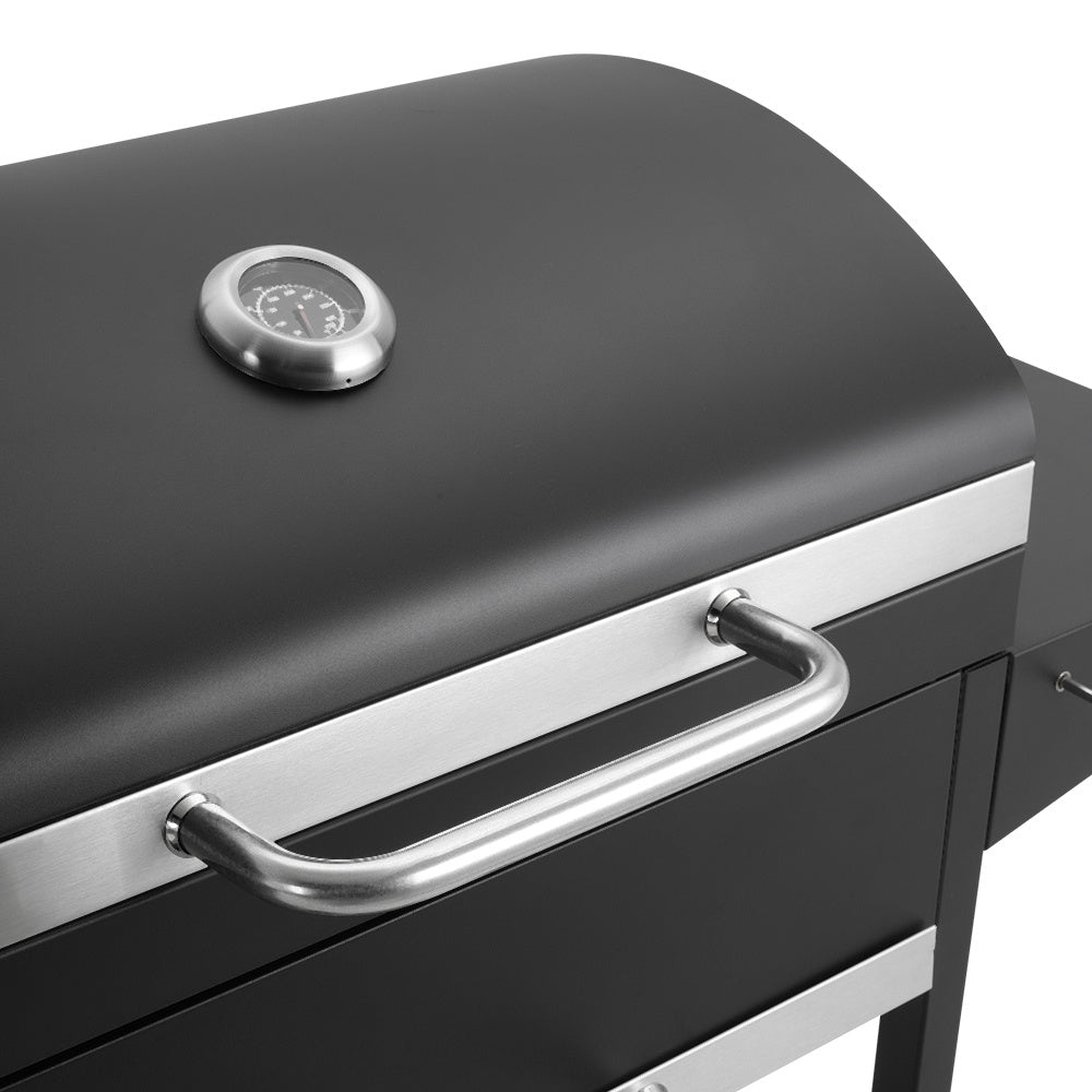 101cm H Outdoor Garden Charcoal Grill, Black