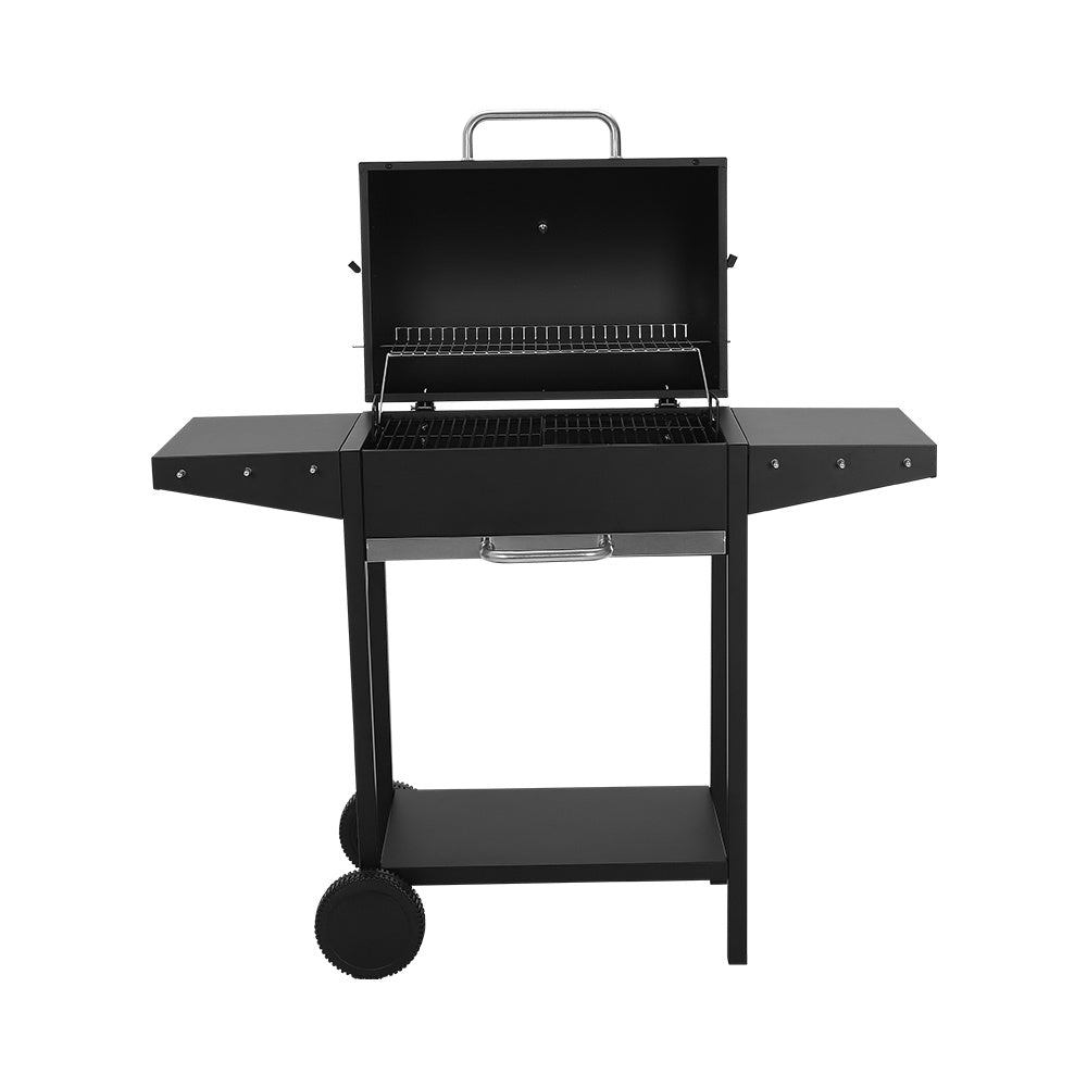 101cm H Outdoor Garden Charcoal Grill, Black